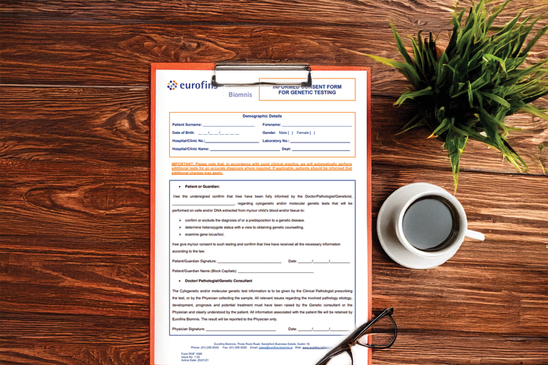 Download our Genetic Consent Form