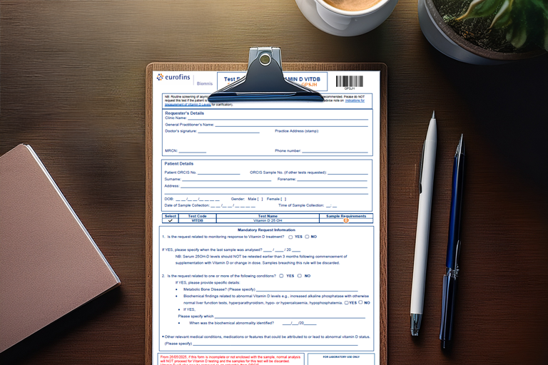 Vitamin D Test Request Form